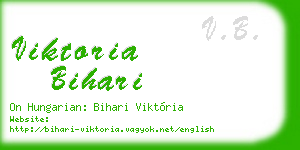 viktoria bihari business card