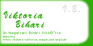 viktoria bihari business card
